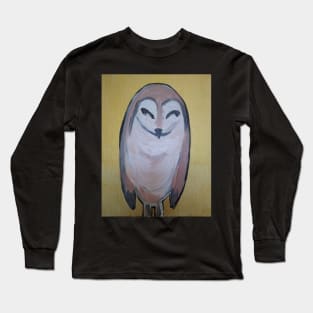 Sleepy Barn Owl Long Sleeve T-Shirt